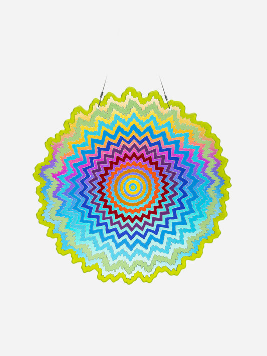 Dichroic Mandala Glass Sculpture Edition