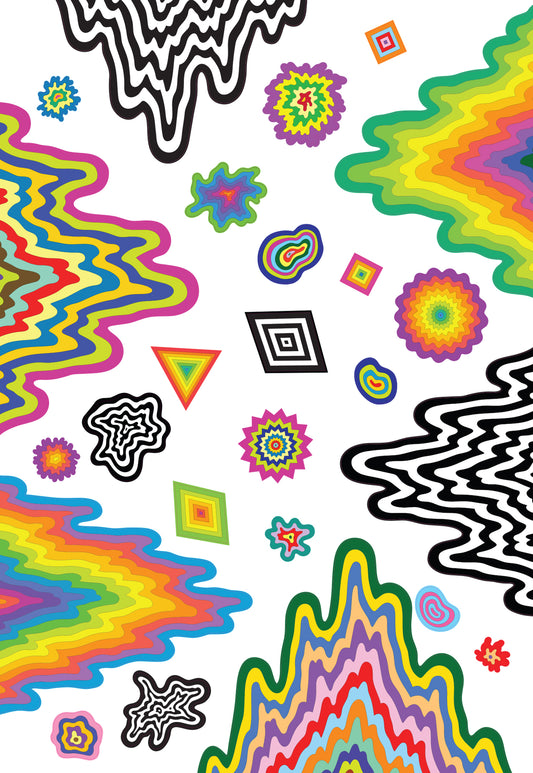 Space Melt Die-Cut Wall Vinyl