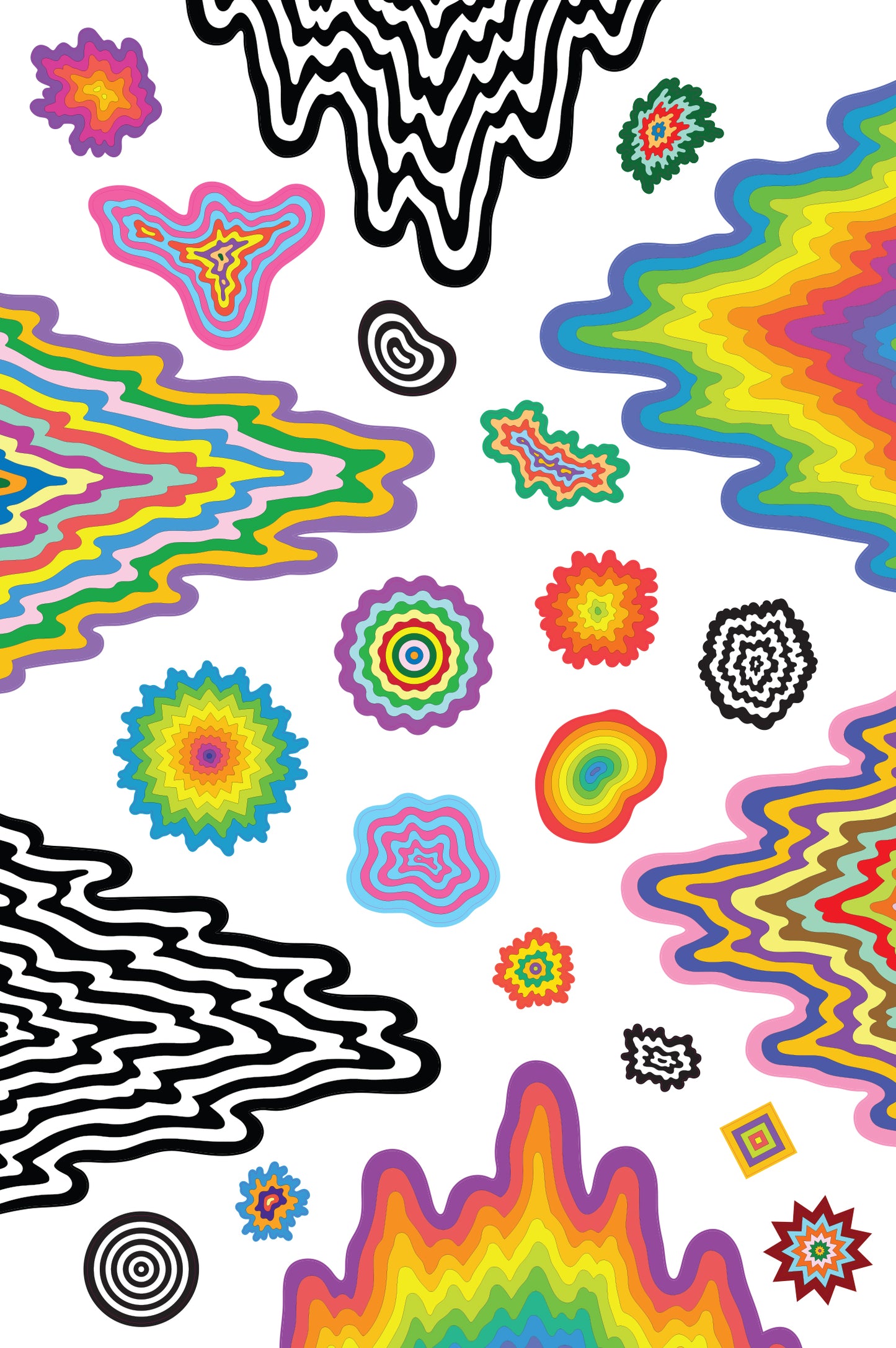 Cosmic Drip Die-Cut Wall Vinyl