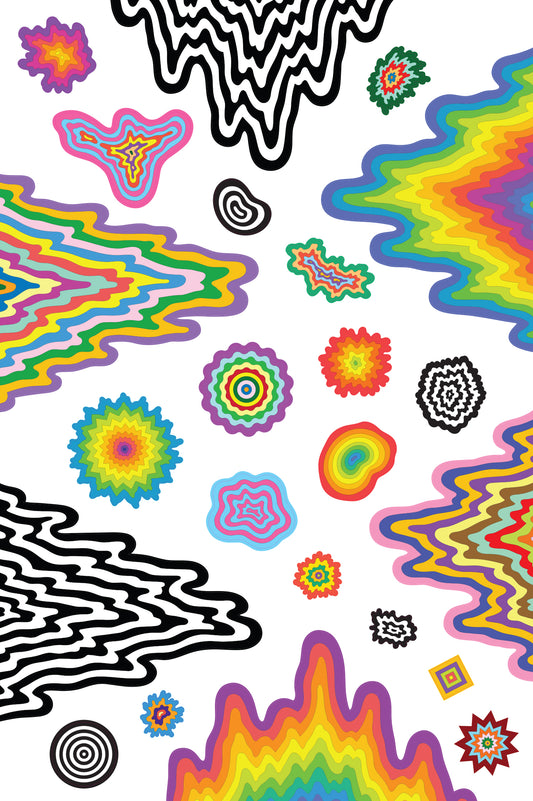 Cosmic Drip Die-Cut Wall Vinyl
